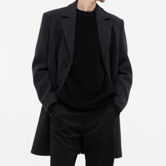 Mens H&M pea coat - Picture 1 of 9